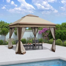 Outdoor 11x 11Ft Pop Up Gazebo Canopy With Removable Zipper Netting,2-Tier Soft Top Event Tent,Suitable For Patio Backyard Garden Camping Area,Co Outdoor 11x 11Ft Pop Up Gazebo Canopy With Removable Zipper Netting,2-Tier Soft Top Event Tent,Suitable For Patio Backyard Garden Camping Area,Co